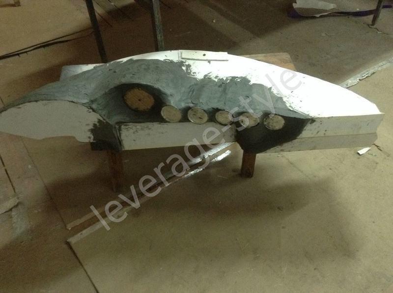 Доводим форму пластилином Доводим форму пластилином.