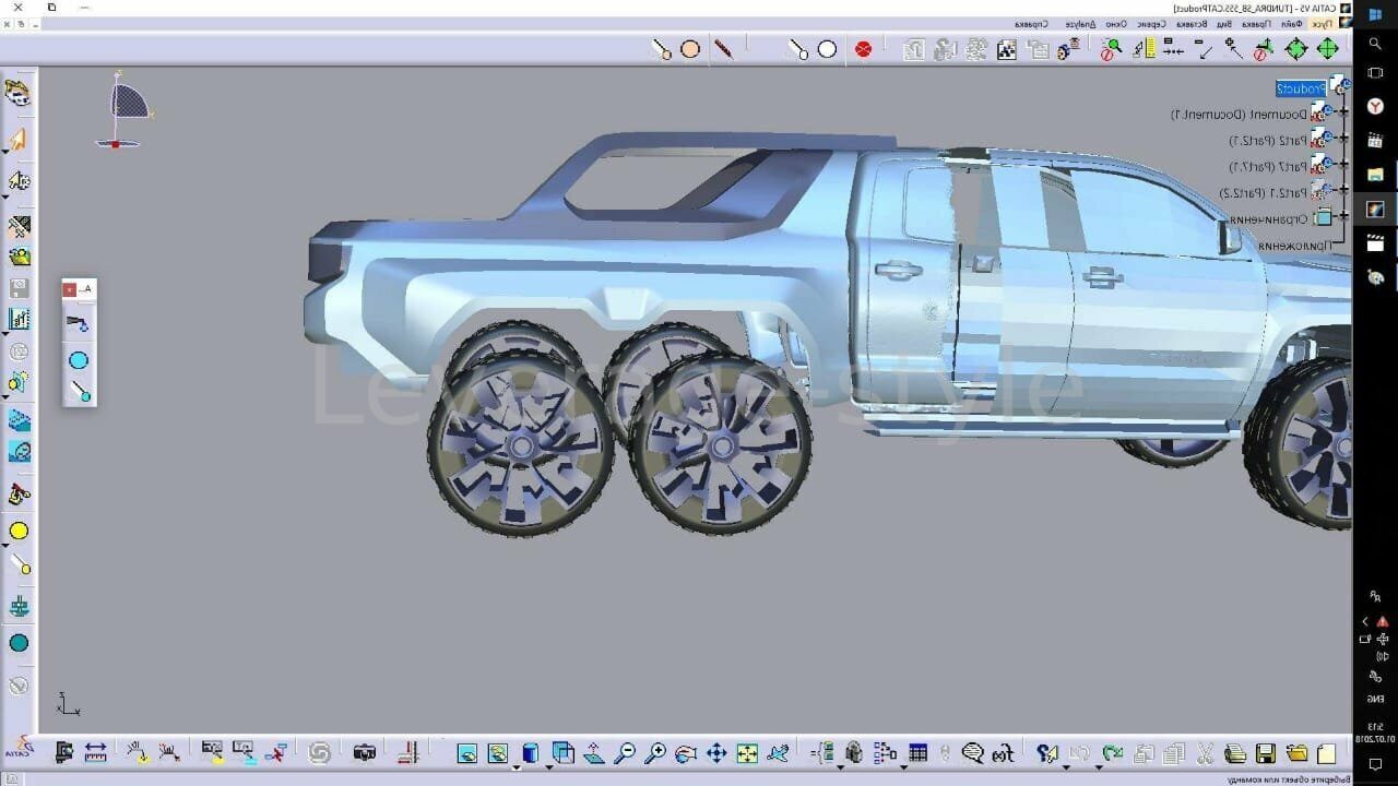 Проектирование и Изготовление расширителей Toyota Tundra HERCULES