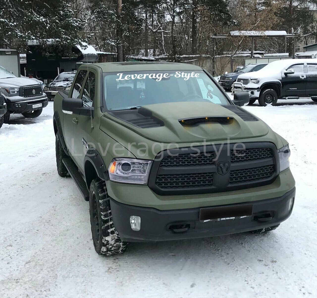 Накладка на капот DODGE RAM