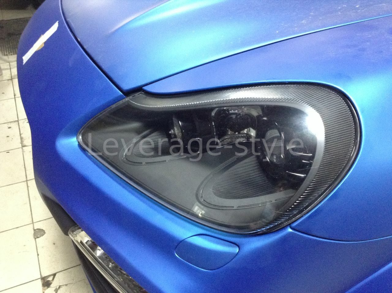 Покраска фар на PORSHE