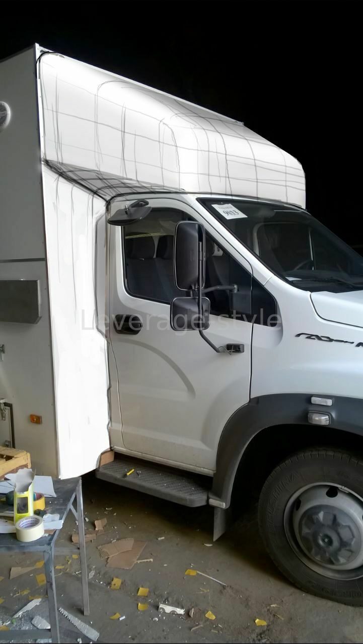 Изготовление ветровика для KFS газель Некст