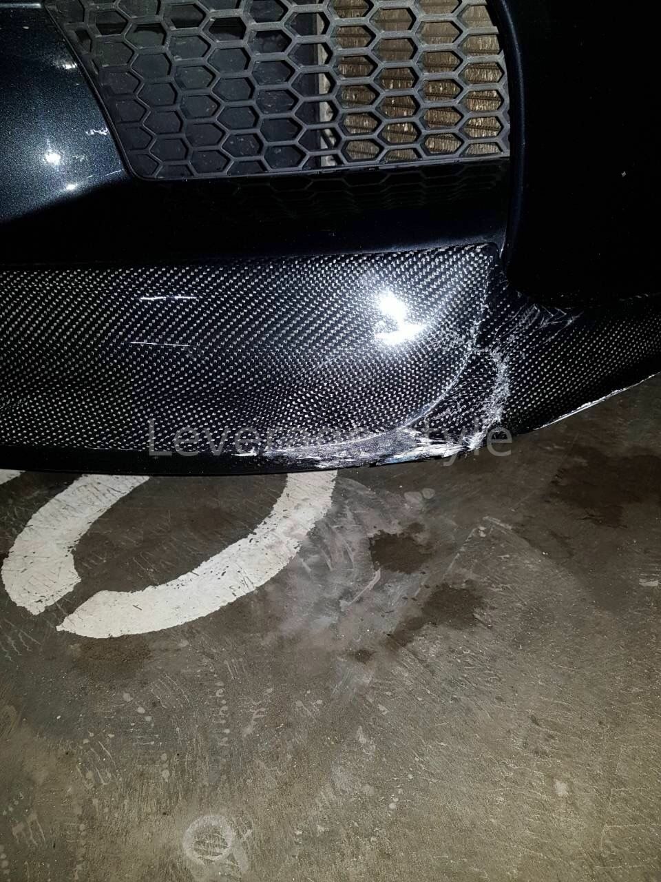 Ремонт карбоновой губы BMW M-power