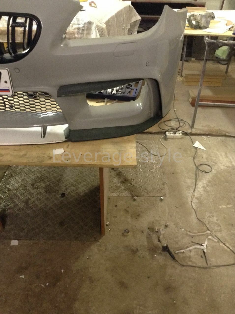 Изготовление переднего сплитера (губы) BMW 650