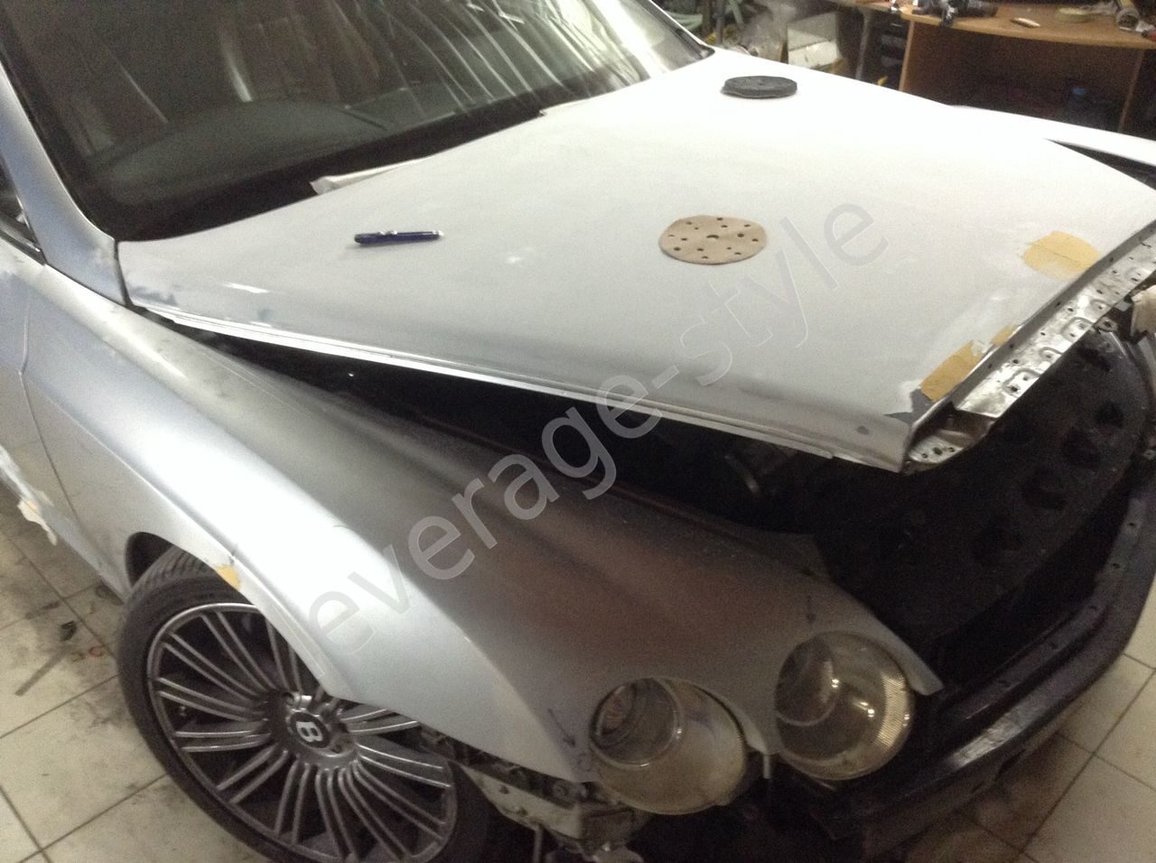 Подготовка к автовинилу Bentley