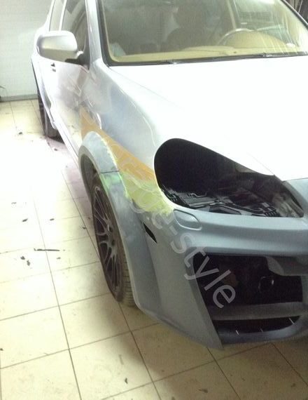 Установка обвеса Porsche Cayenne