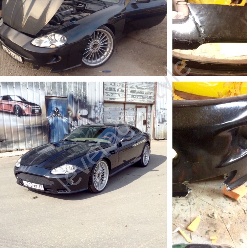 Ремонт бампера jaguar