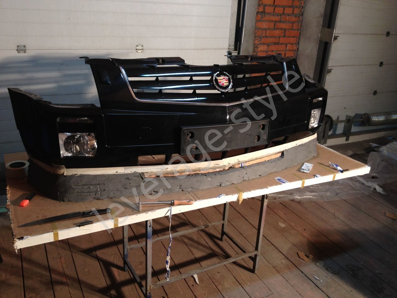 Изготовление накладки на cadillac