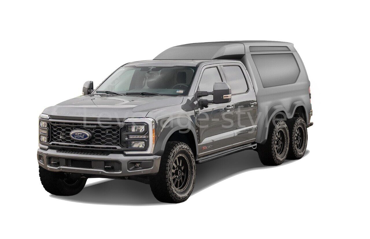Проект FORD F250 в версию 6/6 однообьемник с расширением кузова